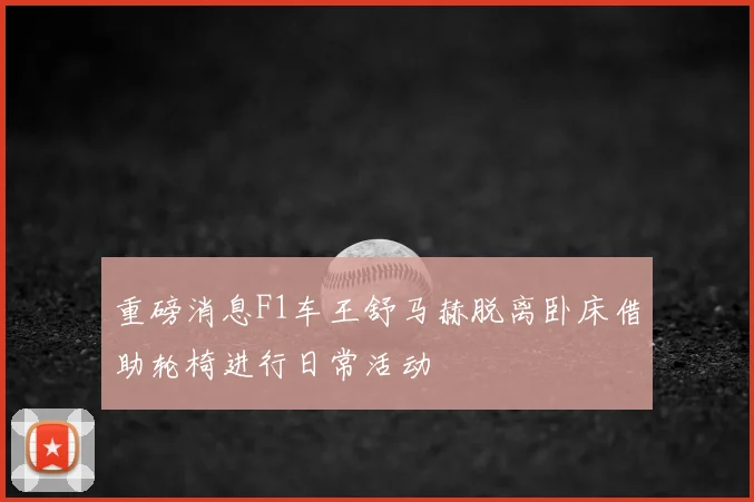 重磅消息F1车王舒马赫脱离卧床借助轮椅进行日常活动
